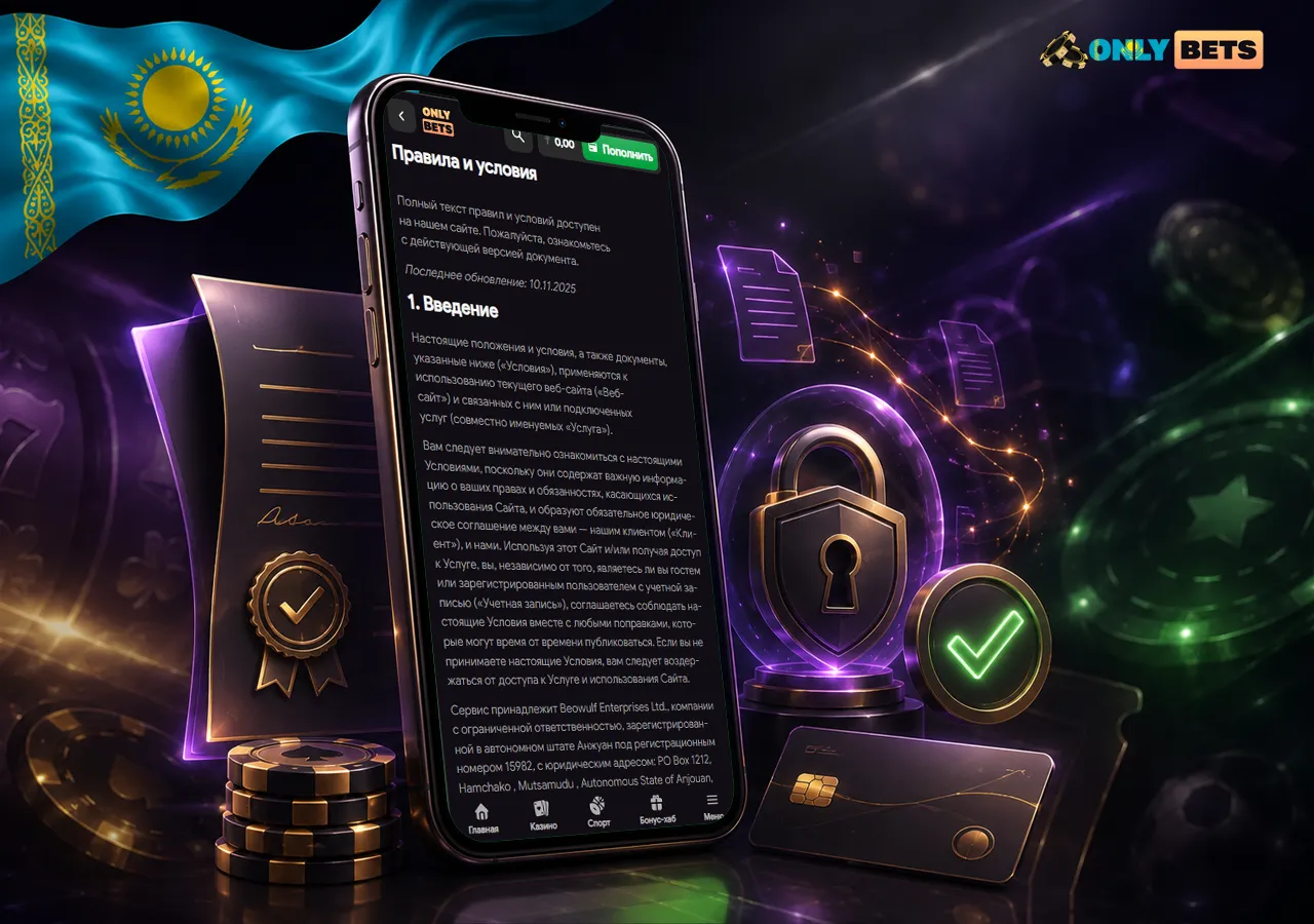 Общие условия OnlyBets представлены через смартфон, документы, проверку и защищённый аккаунт